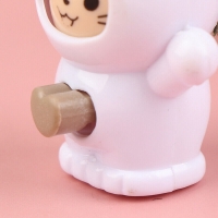 Breloc figurina cu schimbare a fetei, Cartoon Face, 4 cm, alb, Vivo FIGURINA-WHITE